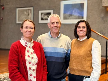 Enhetsleder Monica Hansen, Geir Sylte og Mette Borge-Olsen Moe